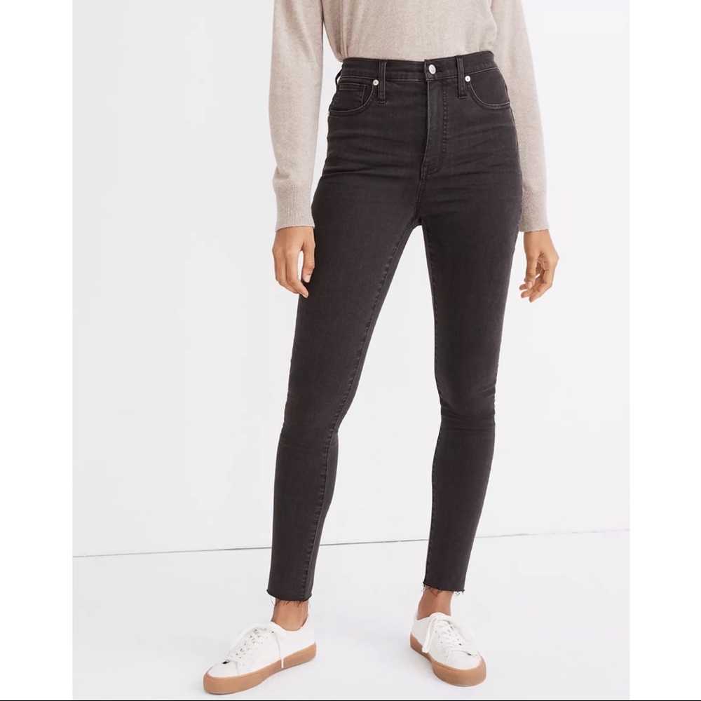 Madewell 11" High-Rise Skinny Jeans in Lunar Wash